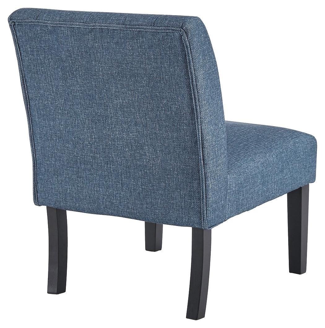 Hughleigh Navy Accent Chair - Ella Furniture