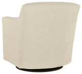 Bradney Linen Swivel Accent Chair - Ella Furniture