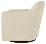 Bradney Linen Swivel Accent Chair - Ella Furniture