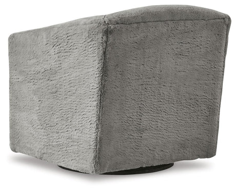 Bramner Charcoal Accent Chair - Ella Furniture