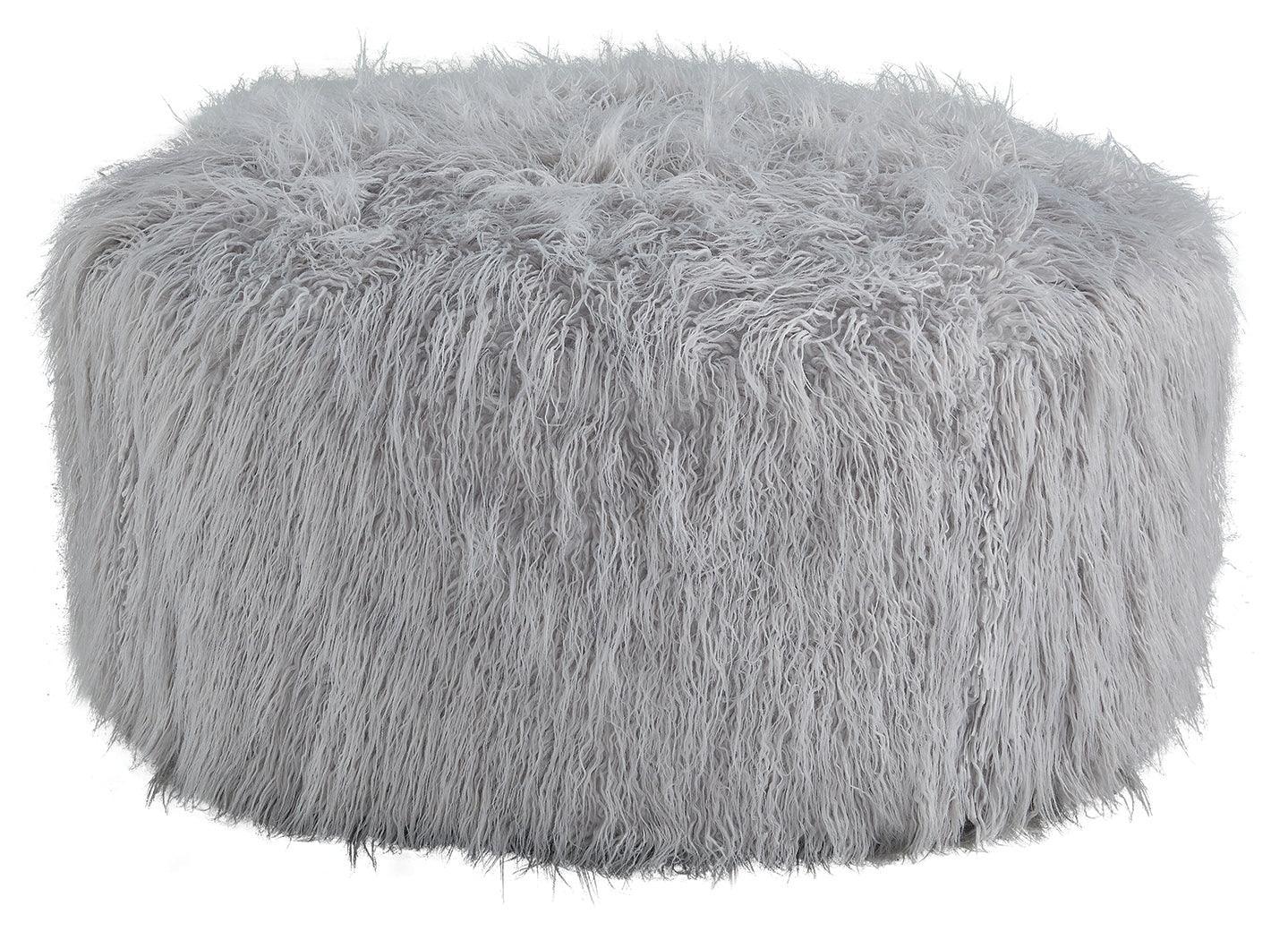 Galice Light Gray Oversized Accent Ottoman - Ella Furniture