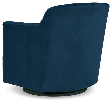 Bradney Ink Swivel Accent Chair - Ella Furniture