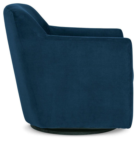 Bradney Ink Swivel Accent Chair - Ella Furniture