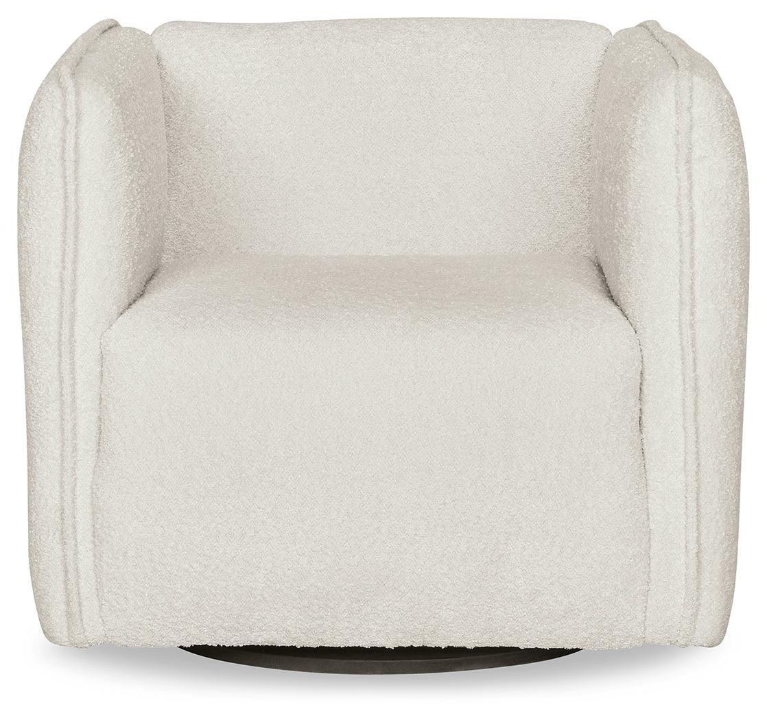 Lonoke Gray Swivel Accent Chair - Ella Furniture