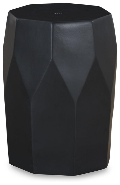 Rhysworth Black Stool - Ella Furniture