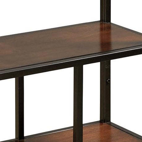 Frankwell Brown/Black Bookcase - Ella Furniture