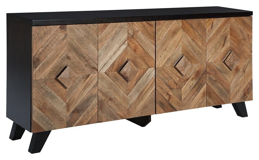 Robin Ridge Two-tone Brown Accent Cabinet - Ella Furniture
