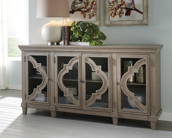 Fossil Ridge Gray Accent Cabinet - Ella Furniture