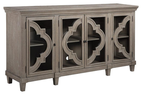 Fossil Ridge Gray Accent Cabinet - Ella Furniture