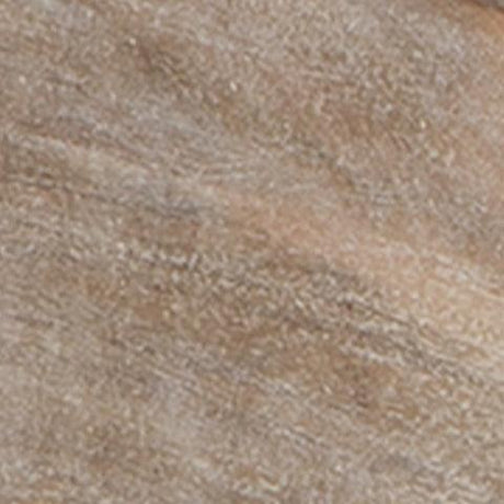 Close-up of Fossil Ridge Storage Bench antique white beige finish and carved details