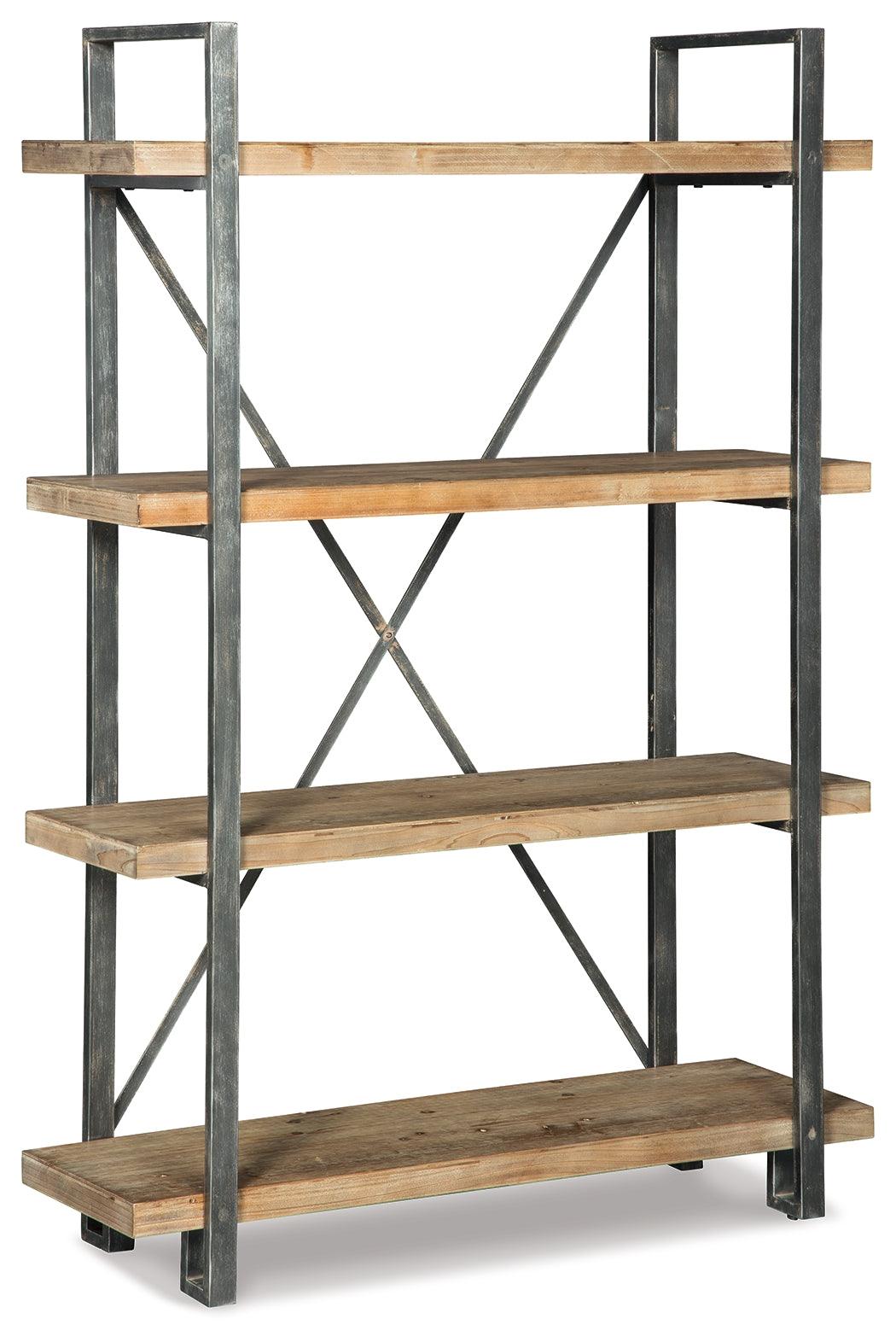 Forestmin Brown/Black Bookcase - Ella Furniture