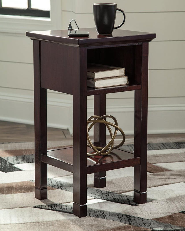 Marnville Reddish Brown Accent Table - Ella Furniture