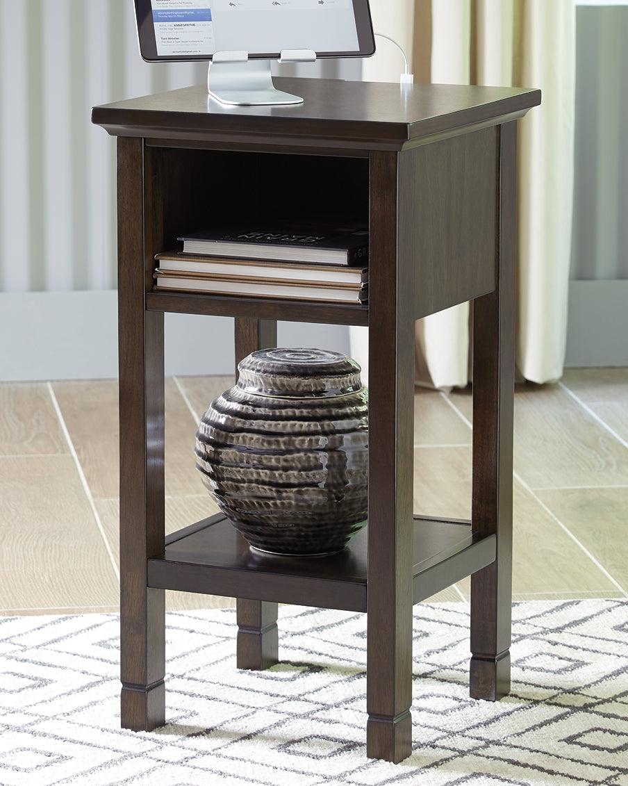 Marnville Dark Brown Accent Table - Ella Furniture