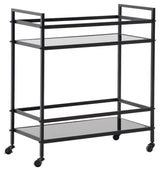 Kailman Black Bar Cart - Ella Furniture