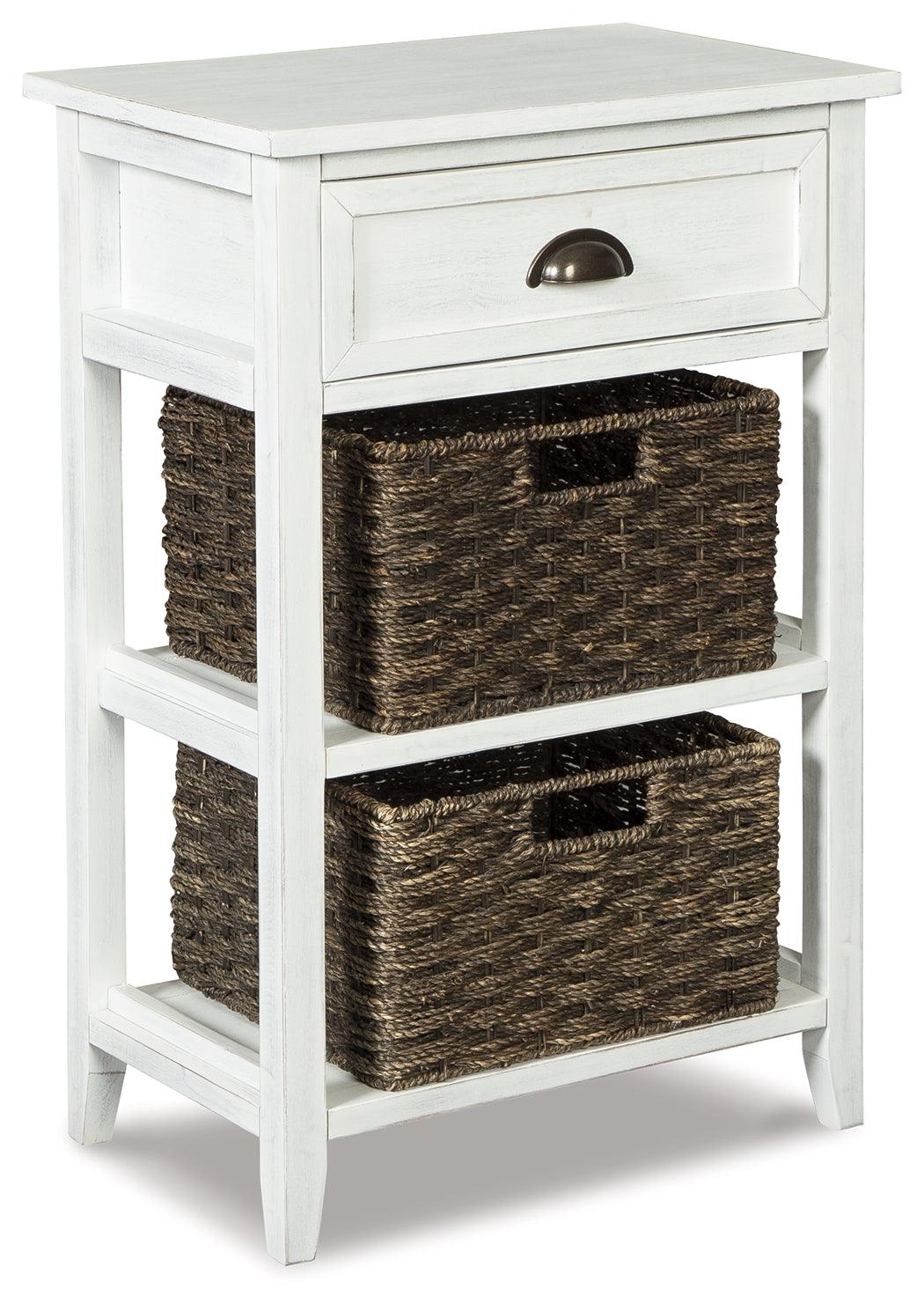 Oslember White Accent Table - Ella Furniture