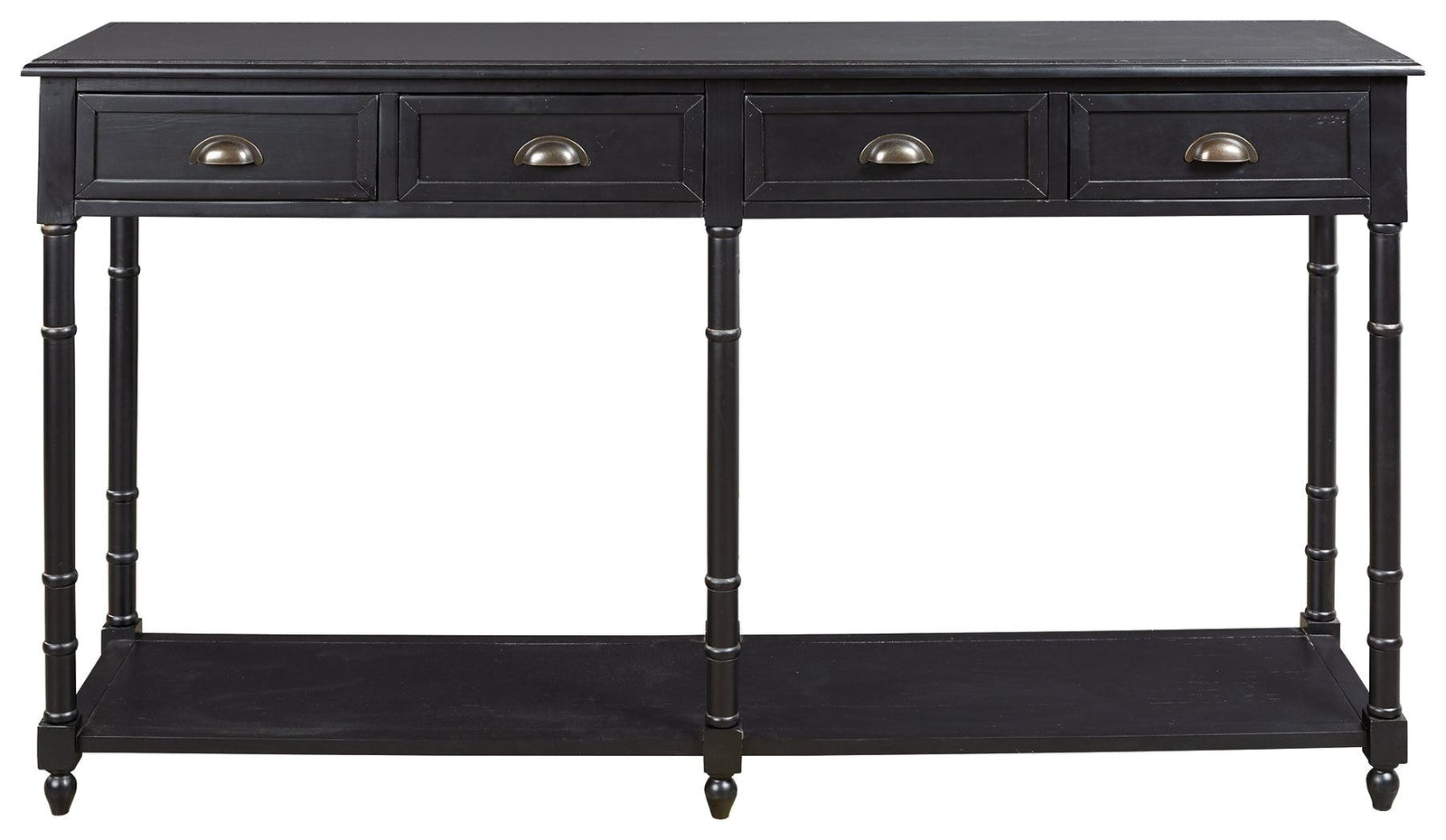 Eirdale Black Sofa/console Table - Ella Furniture