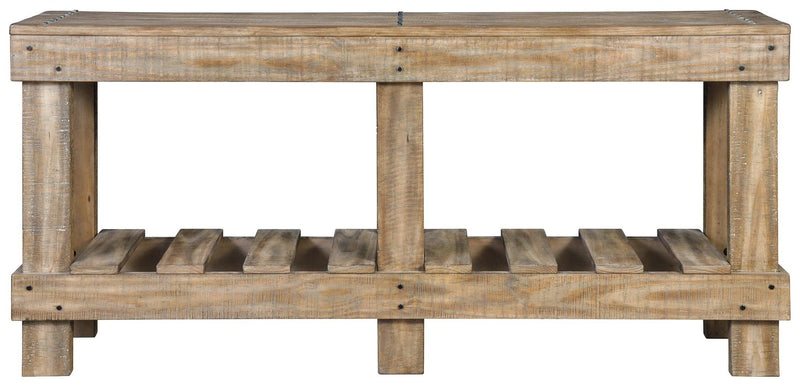 Susandeer Brown Sofa/console Table