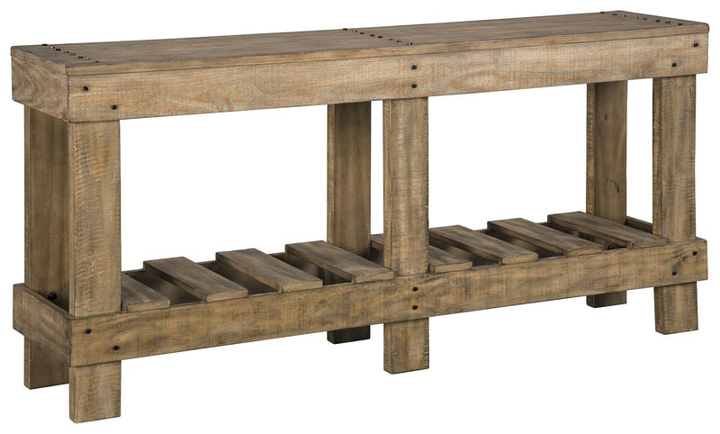 Susandeer Brown Sofa/console Table