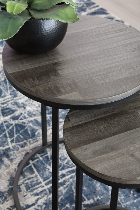 Briarsboro Black/gray Accent Table (Set Of 2) - Ella Furniture
