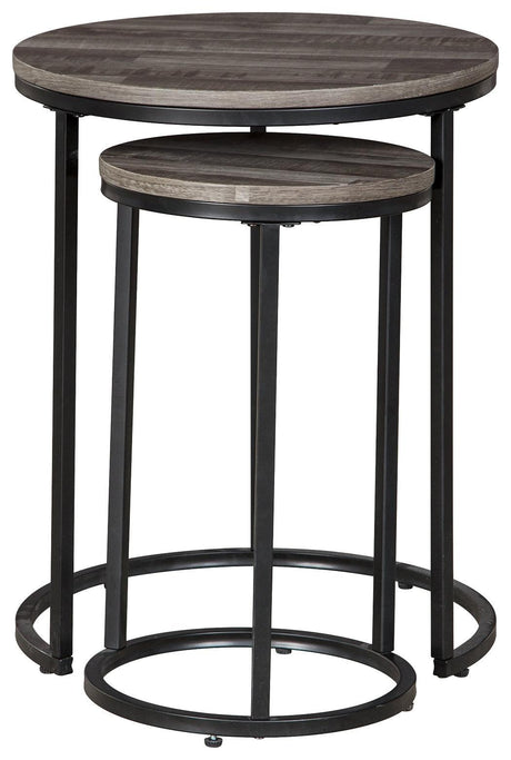 Briarsboro Black/gray Accent Table (Set Of 2) - Ella Furniture