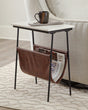 Etanbury Brown/Black/white Accent Table - Ella Furniture