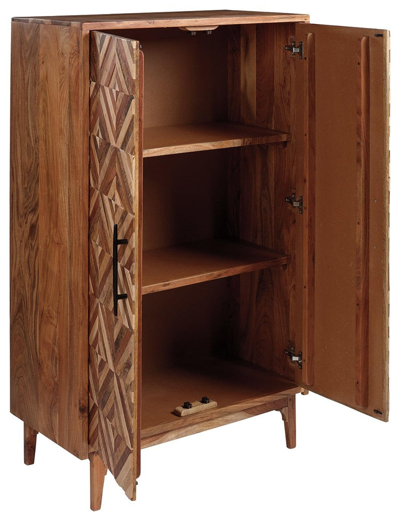 Gabinwell Two-tone Brown Accent Cabinet - Ella Furniture