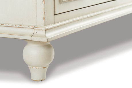 Roranville Antique White Accent Cabinet - Ella Furniture