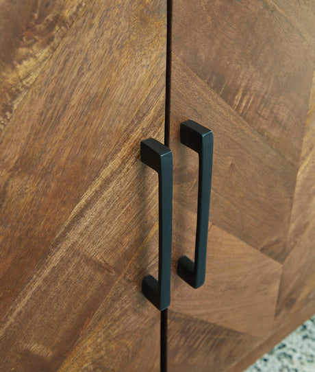 Prattville Brown Accent Cabinet - Ella Furniture
