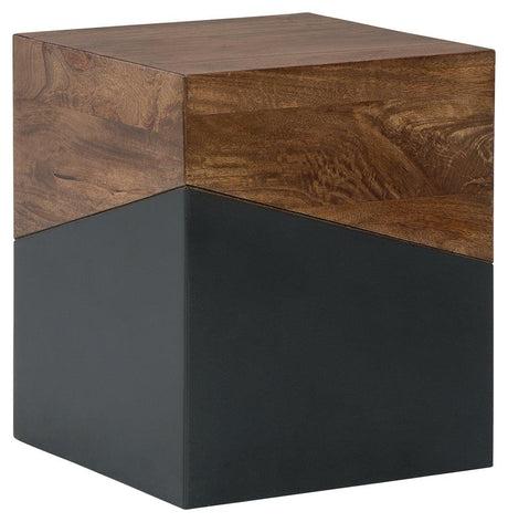 Trailbend Brown/gunmetal Accent Table - Ella Furniture