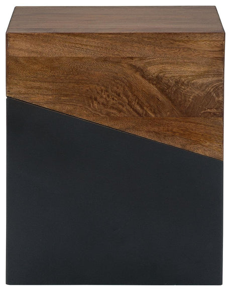 Trailbend Brown/gunmetal Accent Table - Ella Furniture