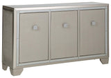 Chaseton Champagne Accent Cabinet - Ella Furniture