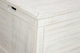 Coltport Distressed White Storage Trunk - Ella Furniture