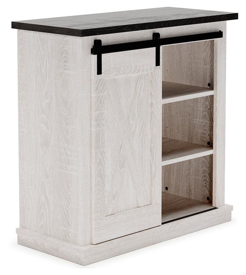 Dorrinson Antique White Accent Cabinet - Ella Furniture