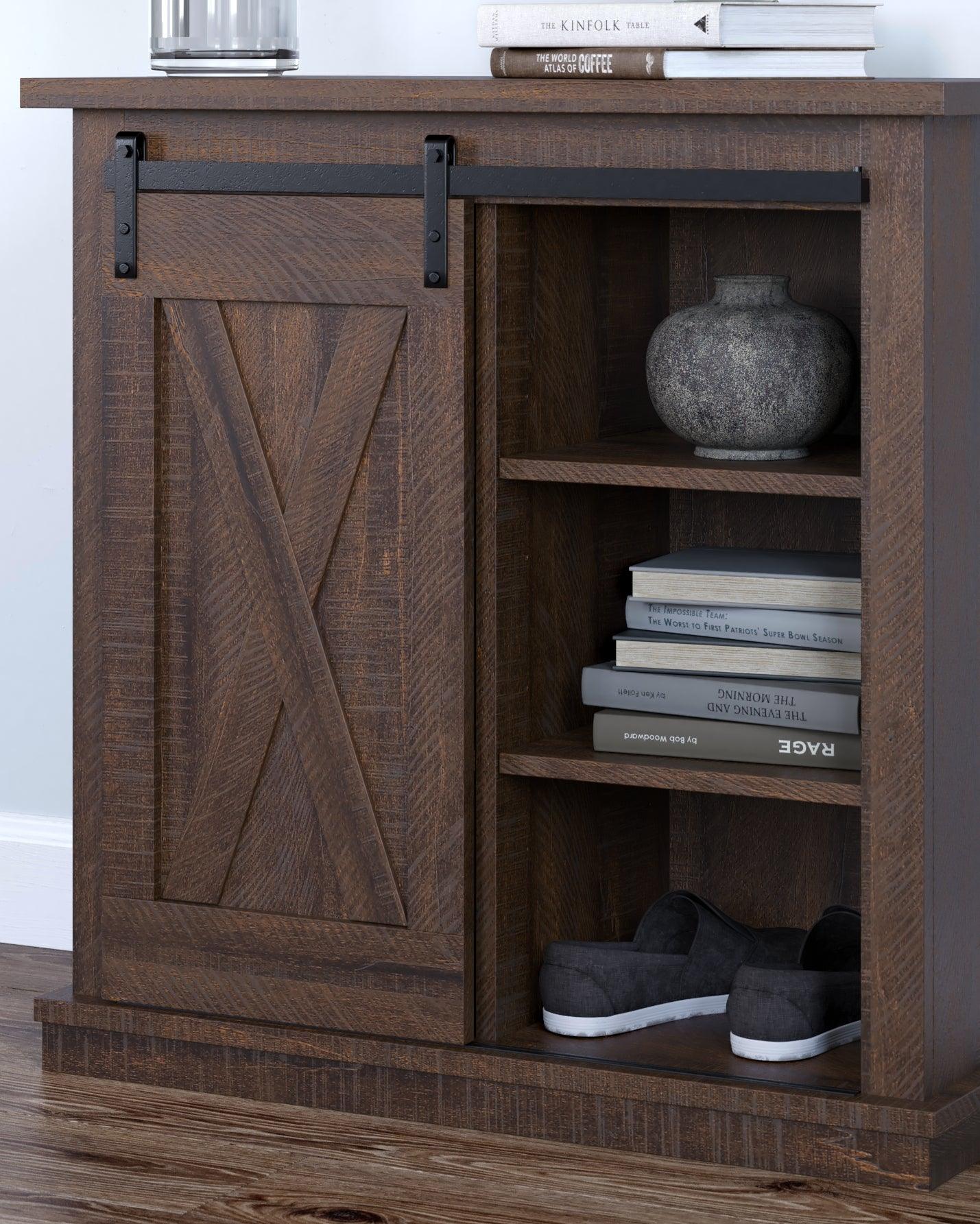 Camiburg Antique Brown Accent Cabinet - Ella Furniture