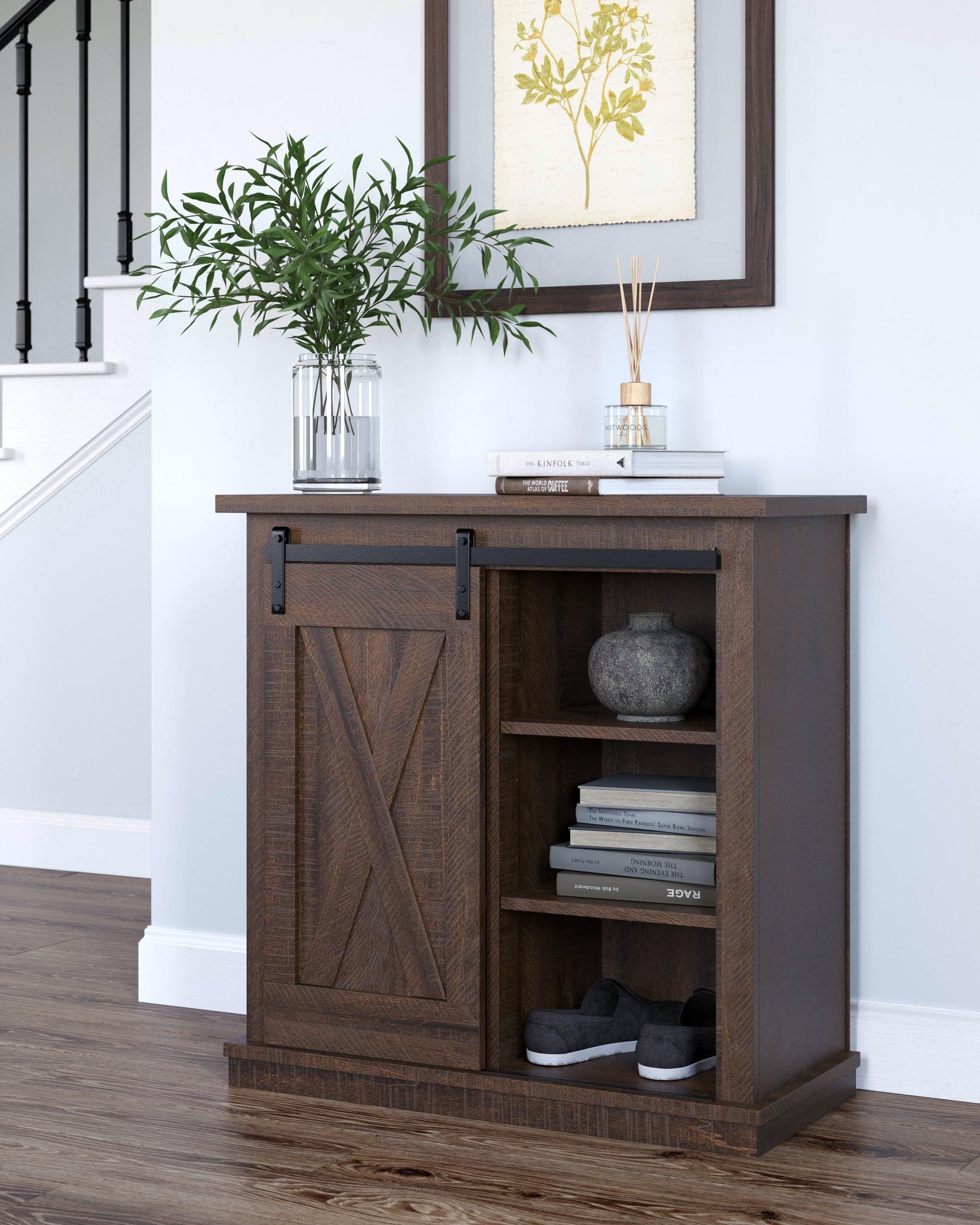 Camiburg Antique Brown Accent Cabinet - Ella Furniture