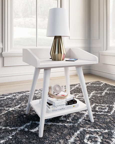Blariden White Accent Table - Ella Furniture