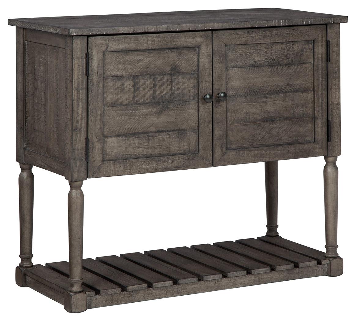 Lennick Antique Gray Accent Cabinet - Ella Furniture