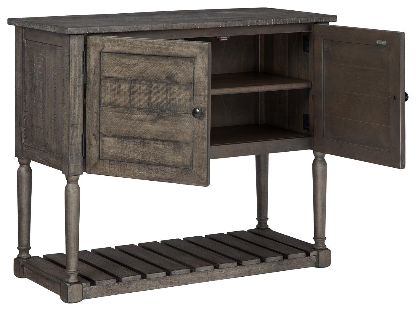 Lennick Antique Gray Accent Cabinet - Ella Furniture