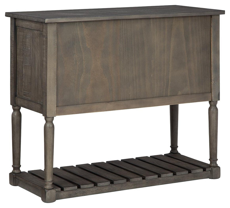 Lennick Antique Gray Accent Cabinet - Ella Furniture