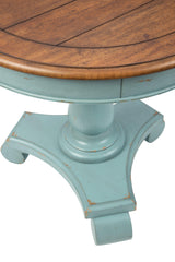 Mirimyn Teal/brown Accent Table - Ella Furniture