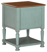 Mirimyn Teal/brown Accent Cabinet - Ella Furniture