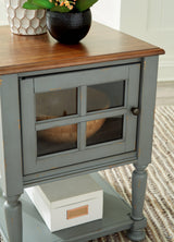 Mirimyn Gray/brown Accent Cabinet - Ella Furniture