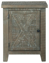 Pierston Gray Accent Cabinet - Ella Furniture