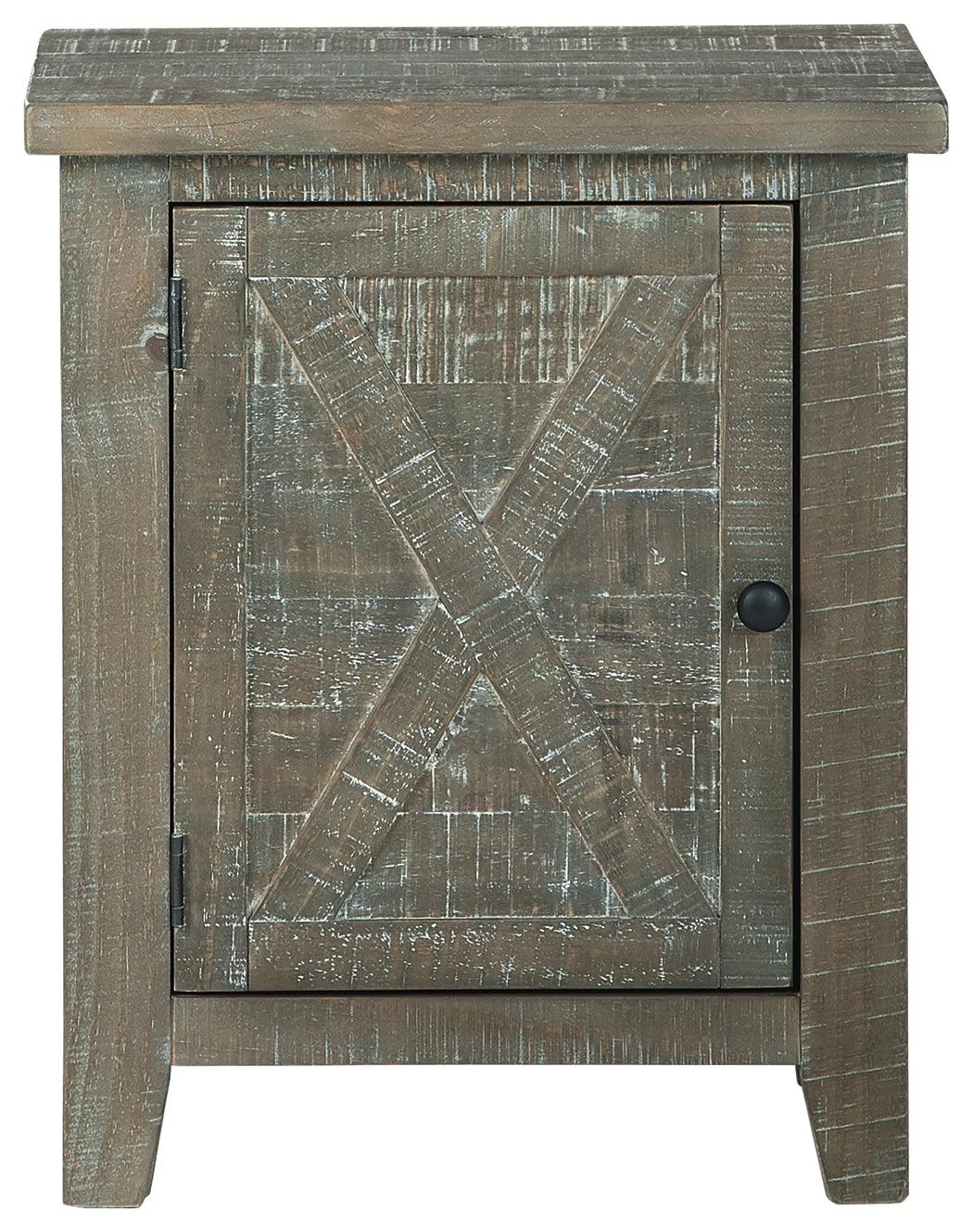 Pierston Gray Accent Cabinet - Ella Furniture