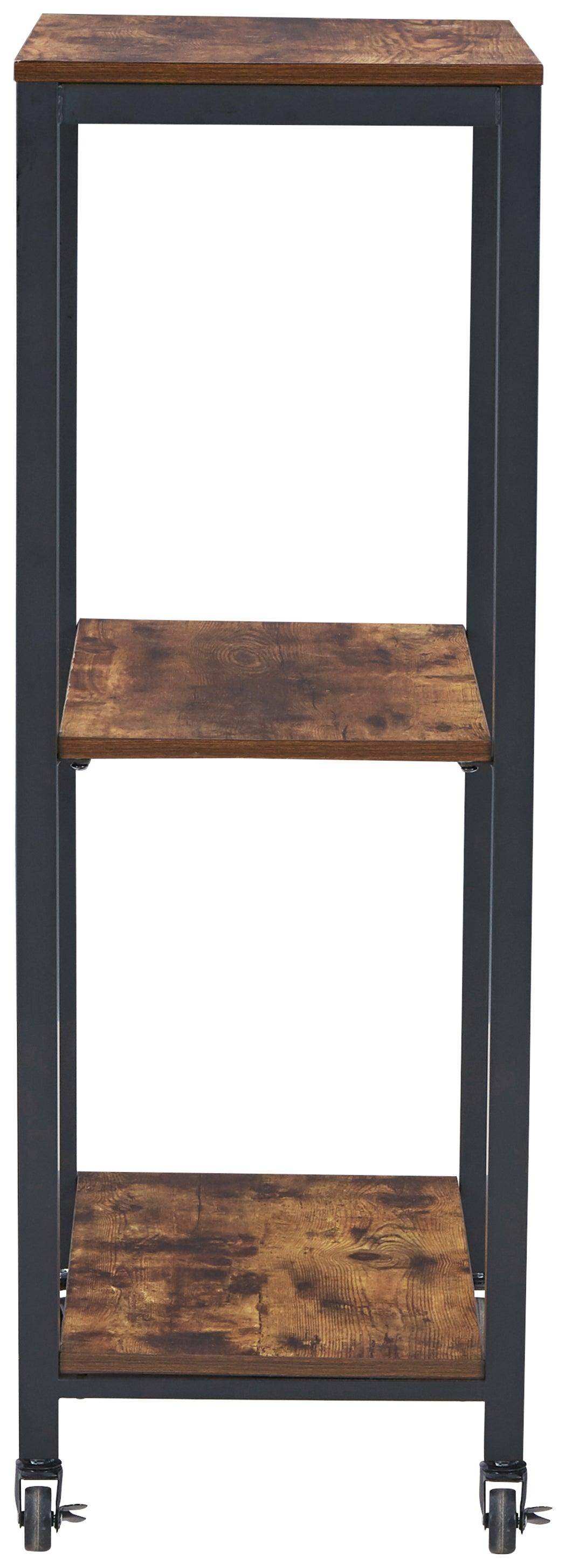 Bevinfield Brown/Black Bar Cart - Ella Furniture