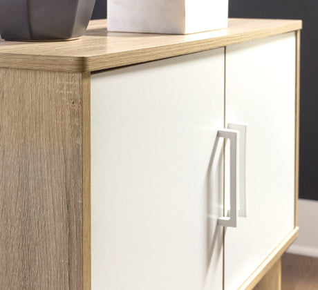 Orinfield Natural/white Accent Cabinet - Ella Furniture