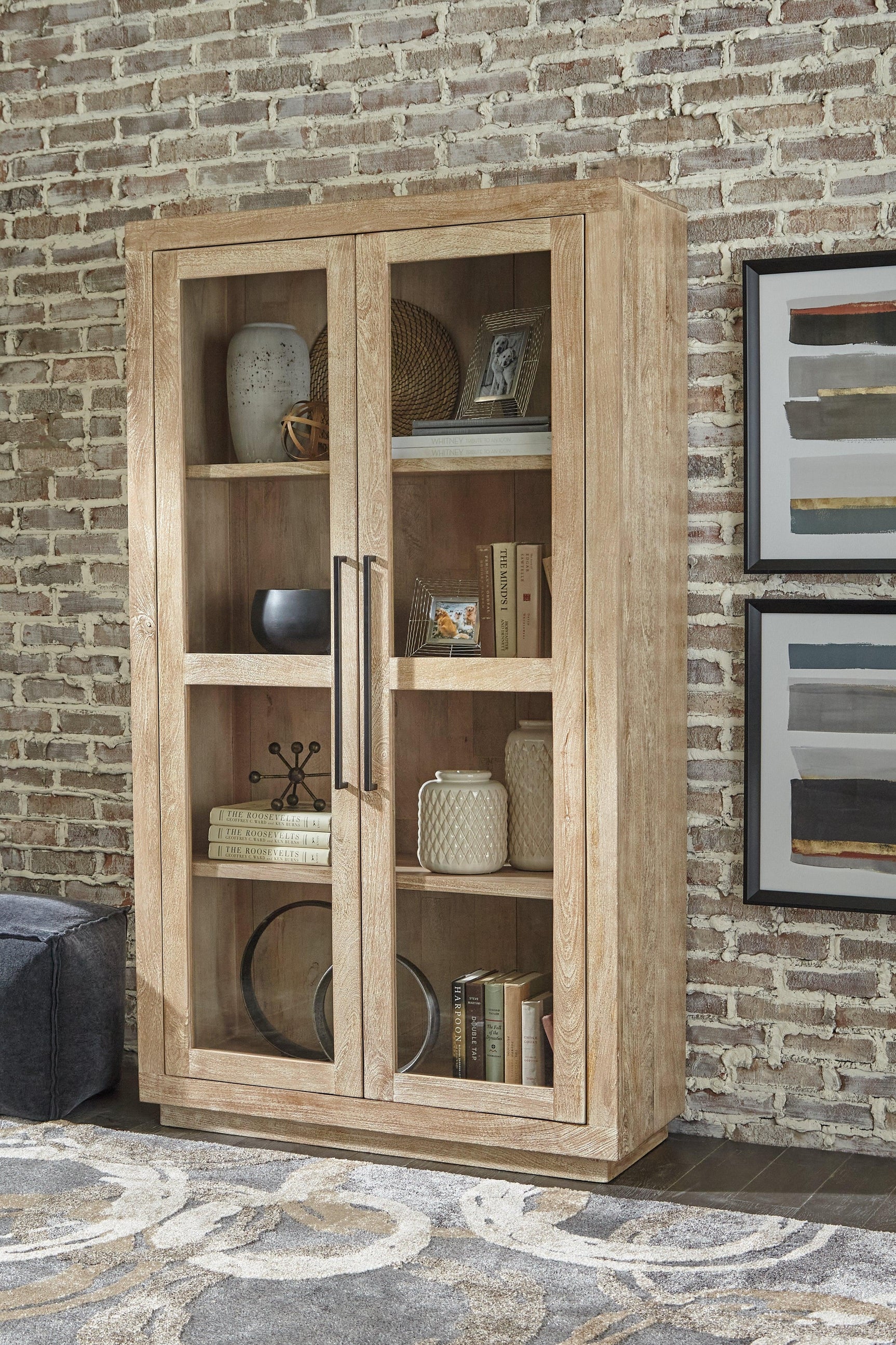 Belenburg Washed Brown Accent Cabinet - Ella Furniture