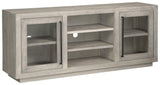 Lockthorne Warm Gray Accent Cabinet - Ella Furniture