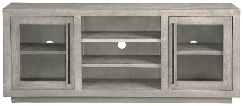 Lockthorne Warm Gray Accent Cabinet - Ella Furniture
