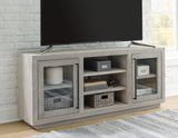 Lockthorne Warm Gray Accent Cabinet - Ella Furniture